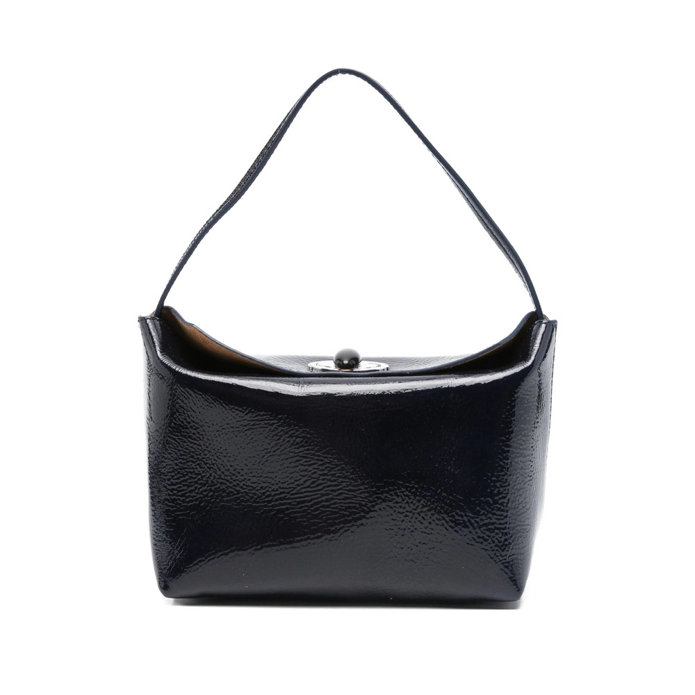 Christopher Esber Turnlock Patent-leather Mini Tote Bag