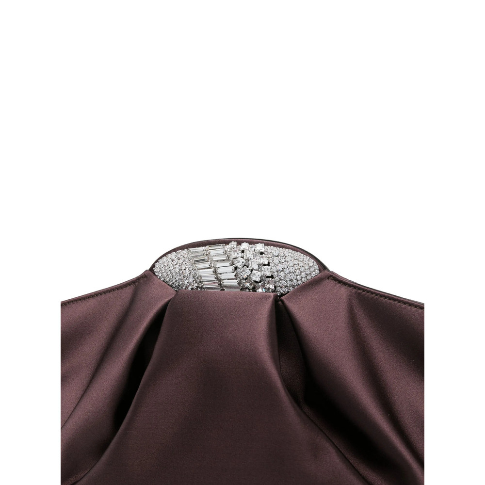 Giuseppe Zanotti Crystal-embellished Silk Clutch