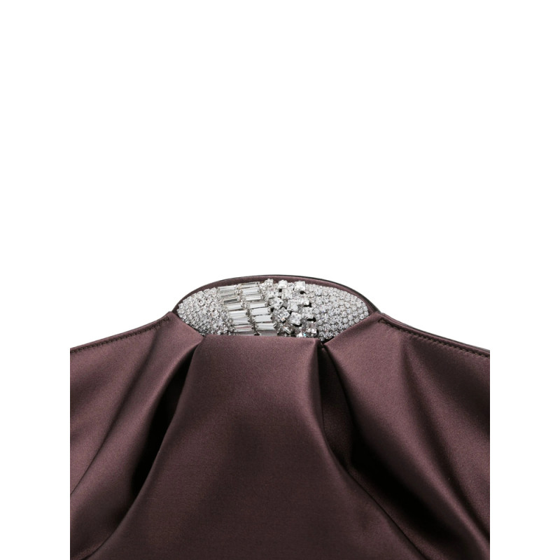 Giuseppe Zanotti Crystal-embellished Silk Clutch