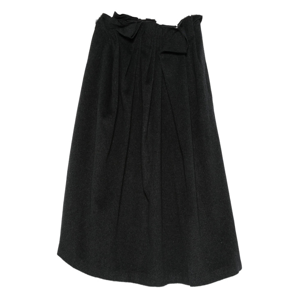 Viktoria Chan Bow-detail Pleated Skirt