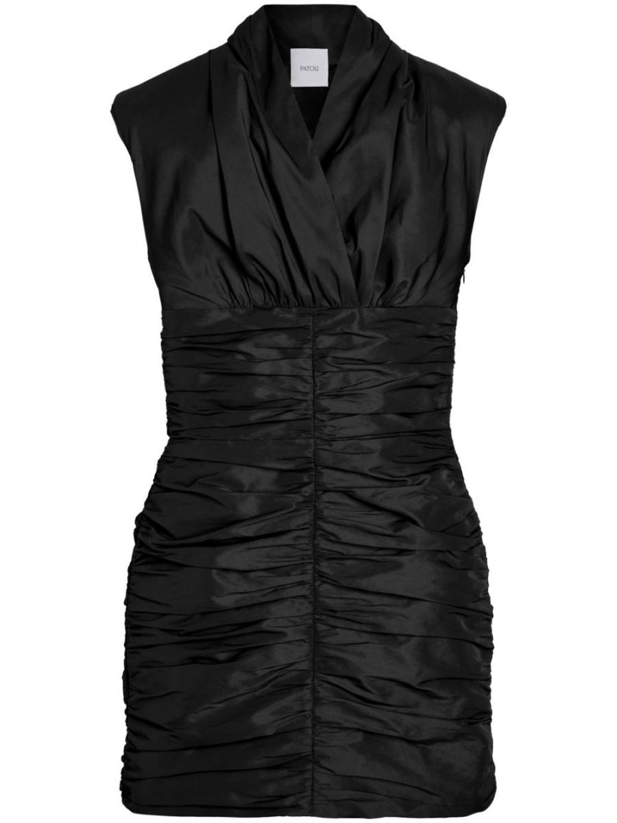 open-back mini dress