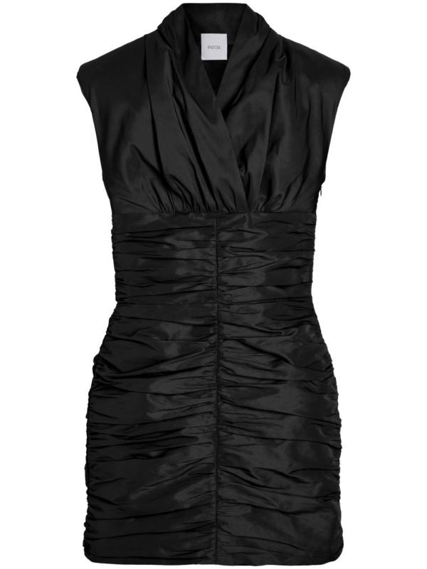 open-back mini dress