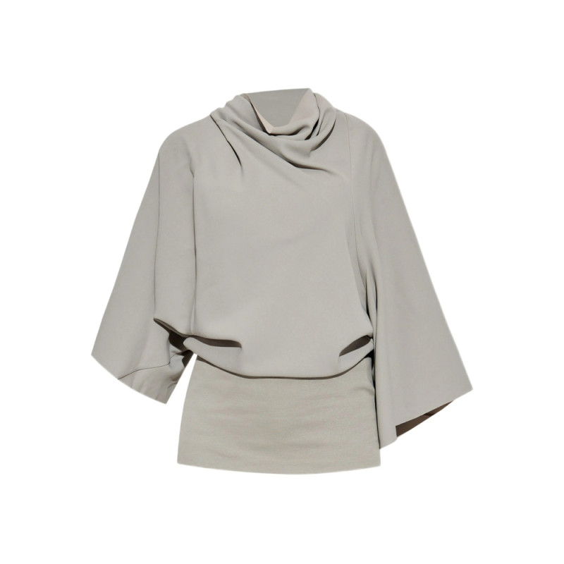 Rick Owens Draped Cowl-neck Top