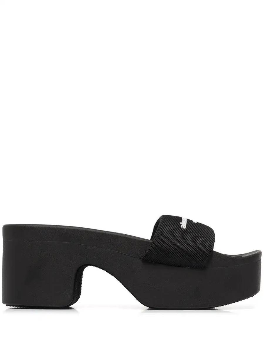 logo-print strap slides