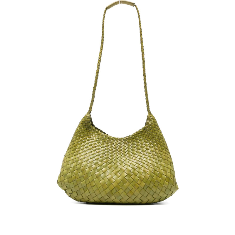 Dragon Diffusion Woven Leather Shoulder Bag