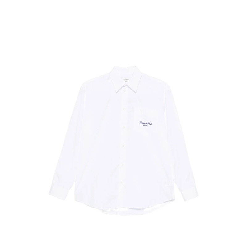 Sporty & Rich Logo-embroidered Shirt