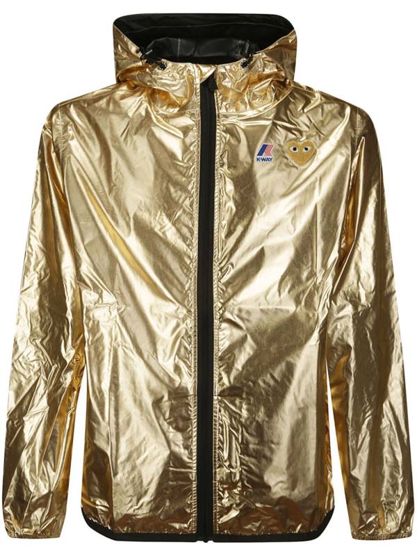 x K-Way Heart-patch hooded jacket