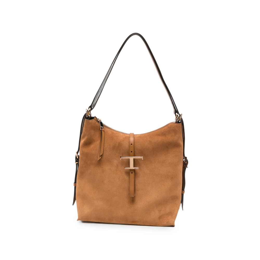 Tod's T Timeless Suede Tote Bag