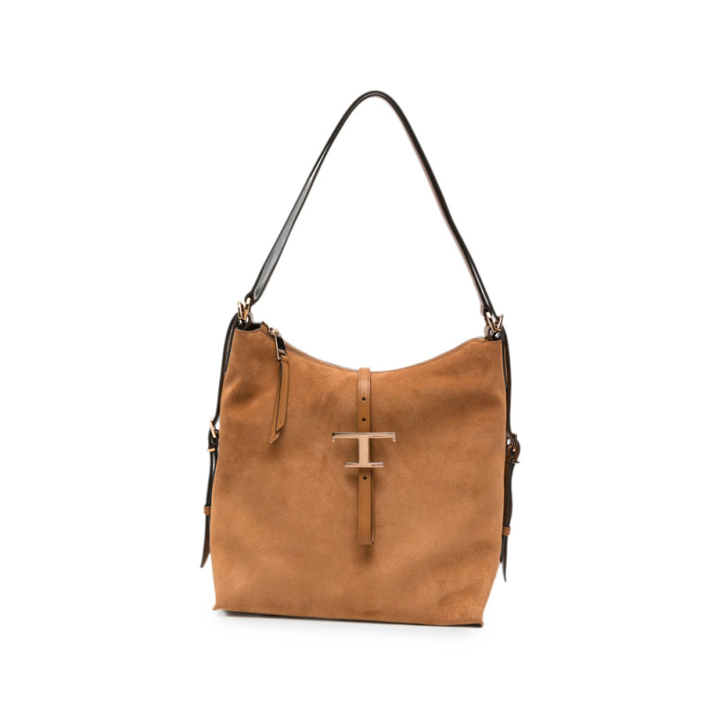 Tod's T Timeless Suede Tote Bag