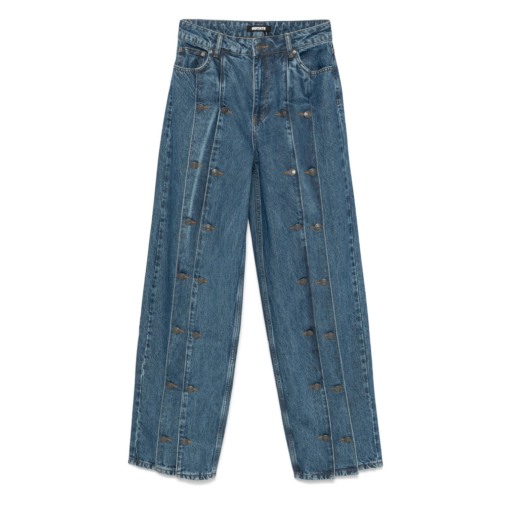 Rotate Decorative-button Jeans