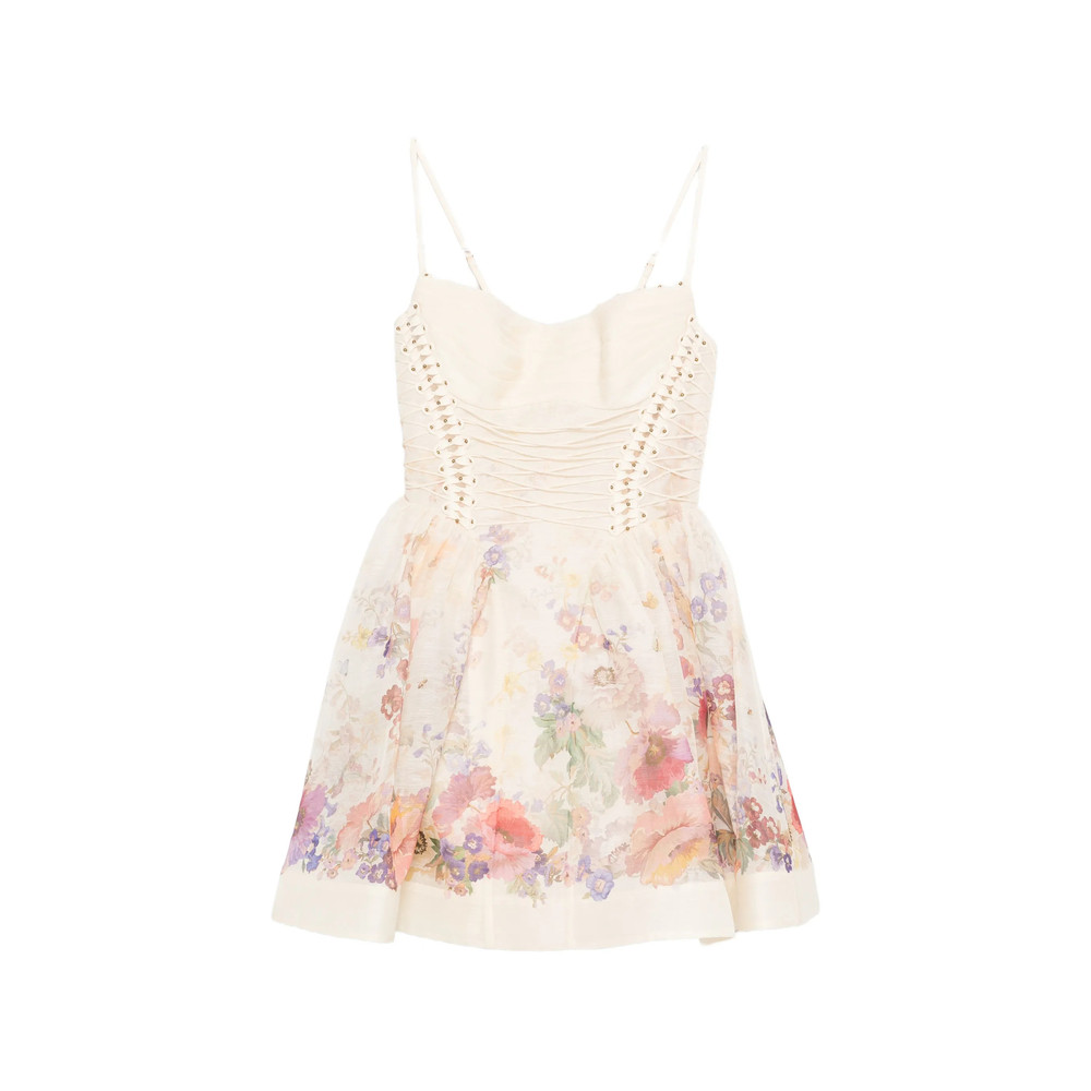 Zimmermann Floral Corset Mini Dress