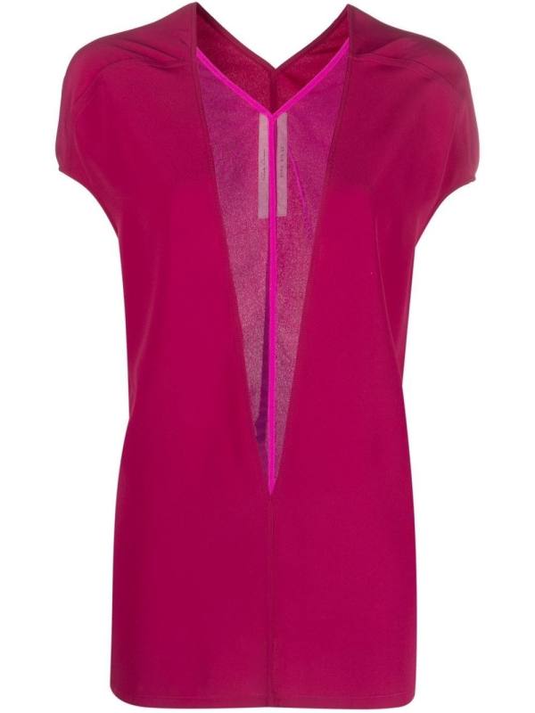Island plunging V-neck top