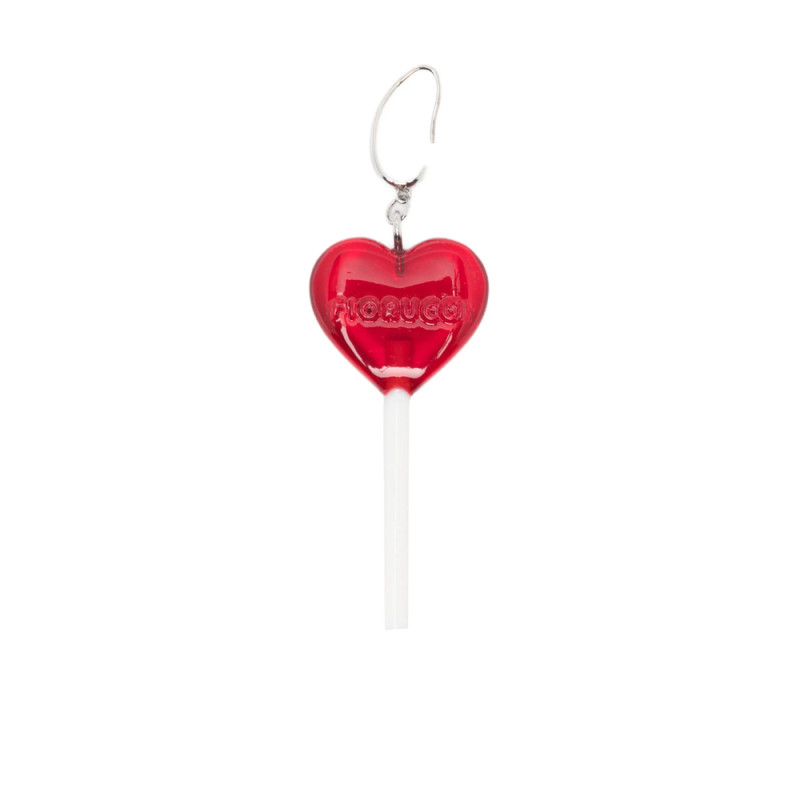 Fiorucci Heart-lollipop Drop Earring