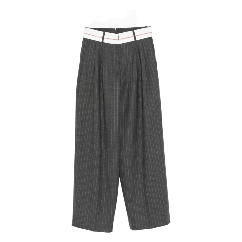 Nine In The Morning Pinstripe-print Pleated Trousers