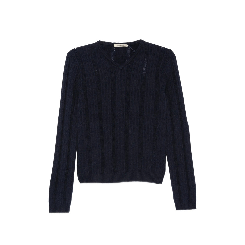 Paloma Wool Clot Ribbed-knit V-neck Sweater