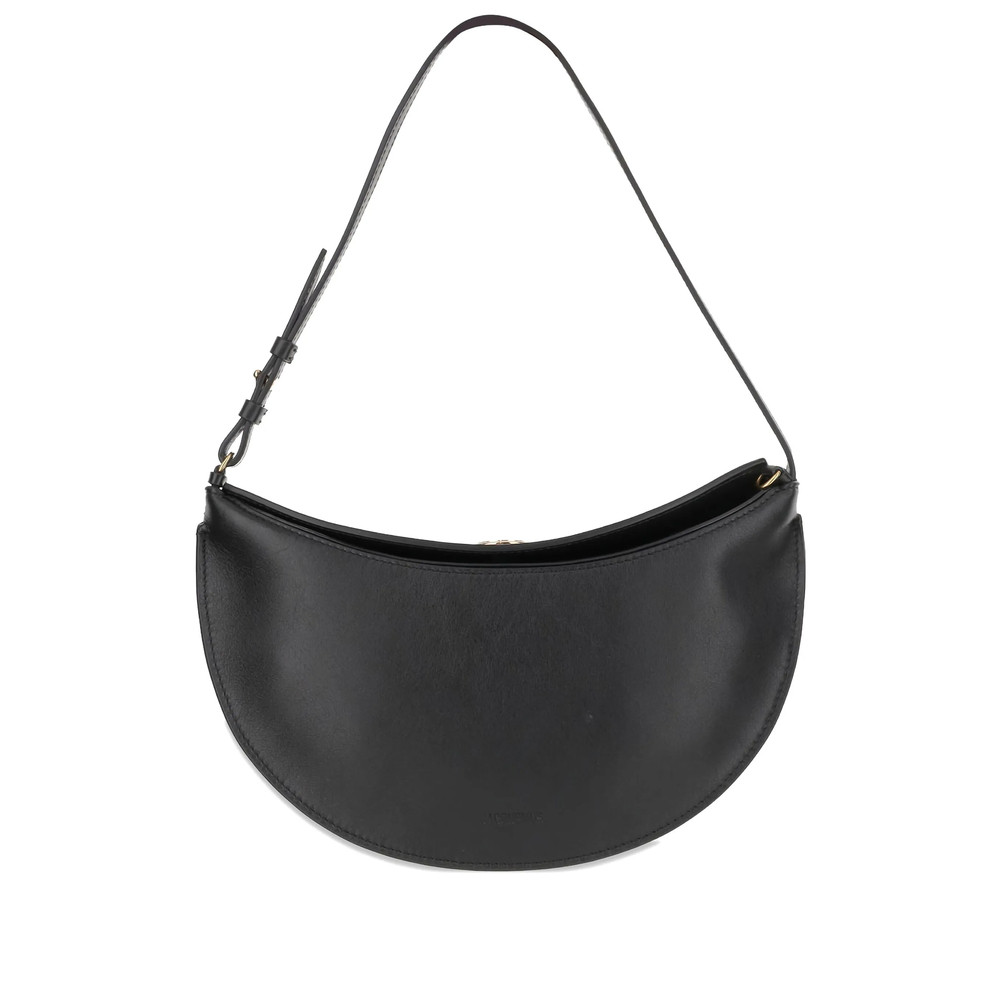Jacquemus Small Oval Calfskin Leather Shoulder Bag