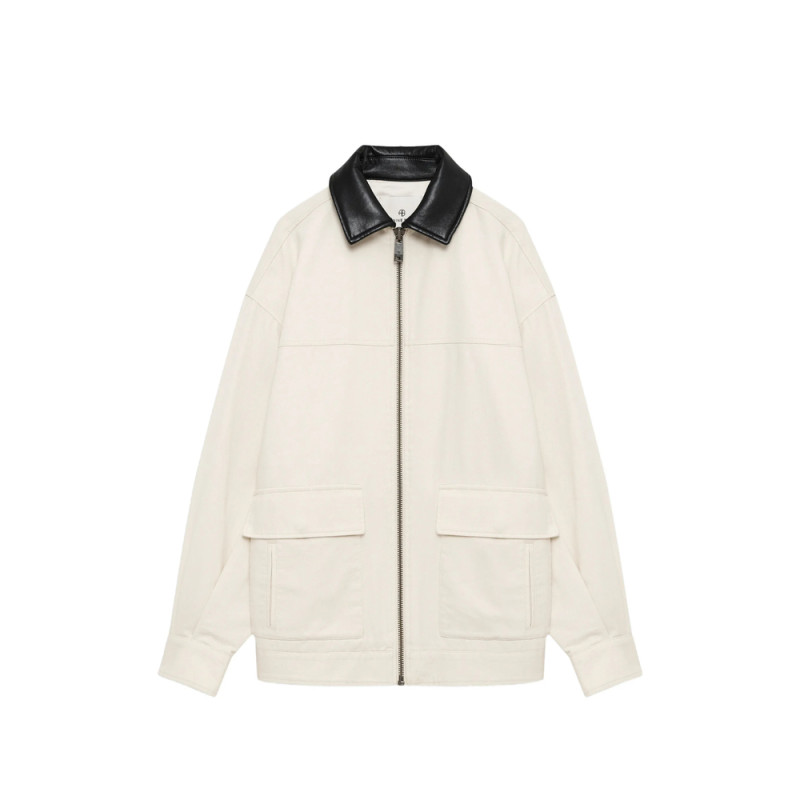 Anine Bing Holden Contrast-collar Jacket