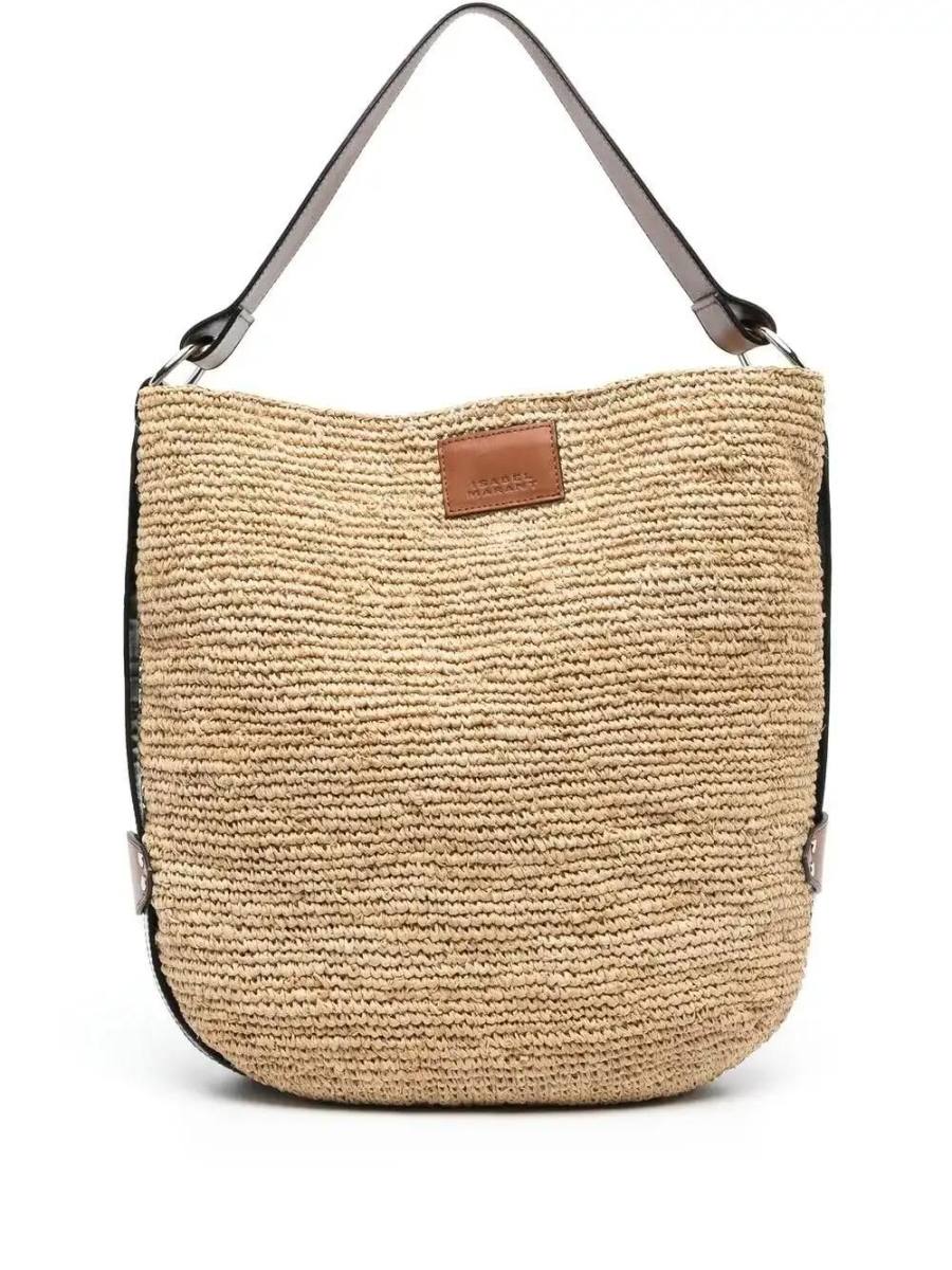 Bayia raffia tote bag