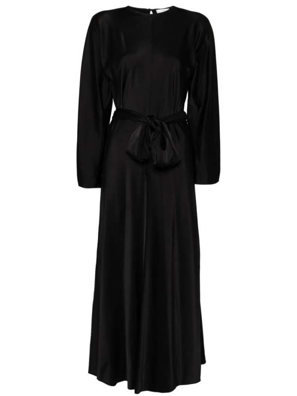 satin maxi dress