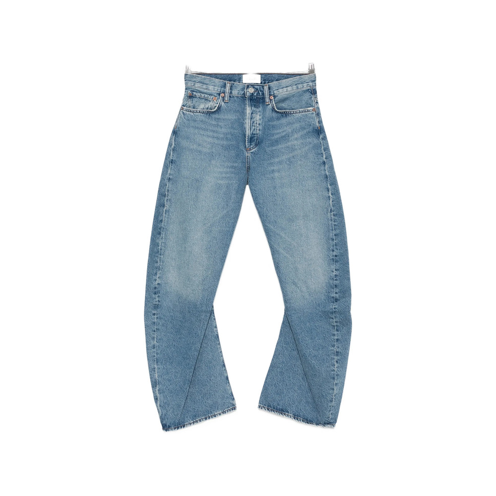 Agolde Whiskered Wide-leg Jeans