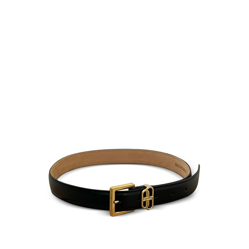 Balenciaga BB Loop Leather Belt