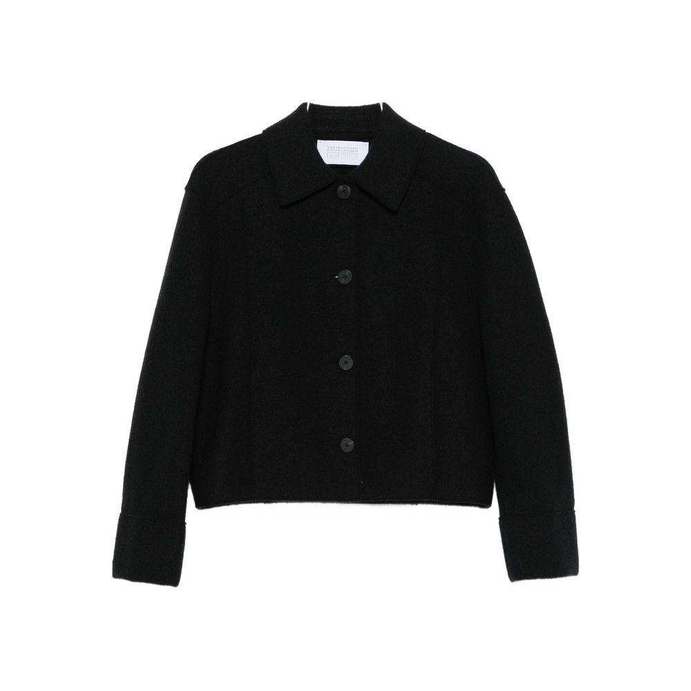 Harris Wharf London Button-front Collared Jacket