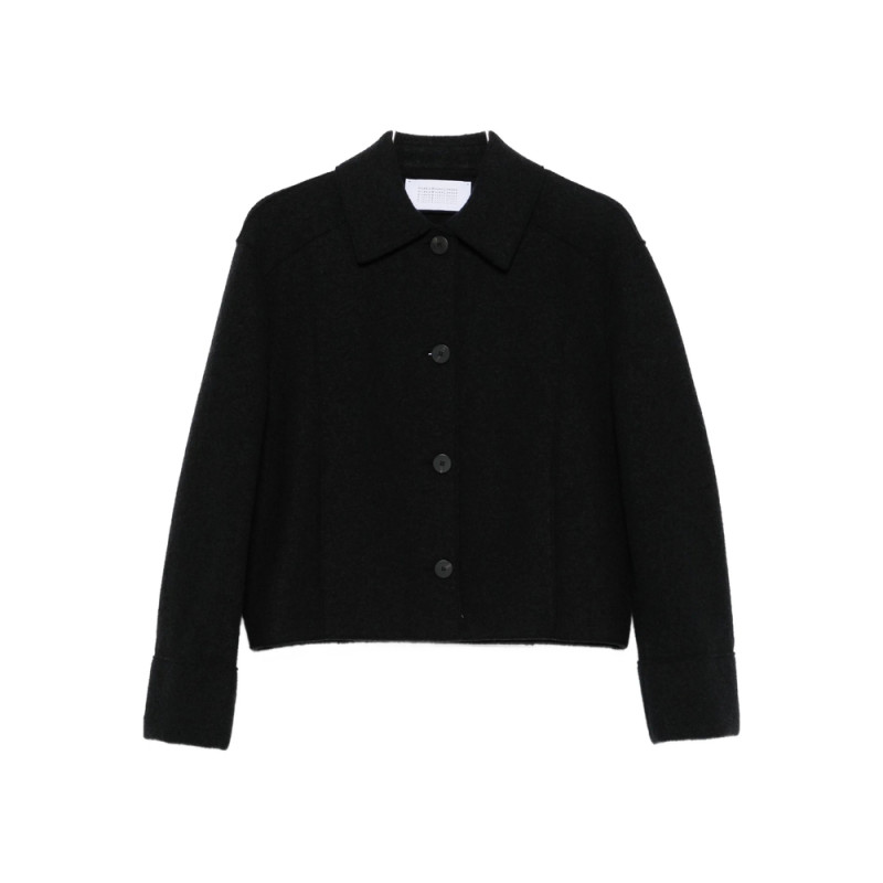 Harris Wharf London Button-front Collared Jacket