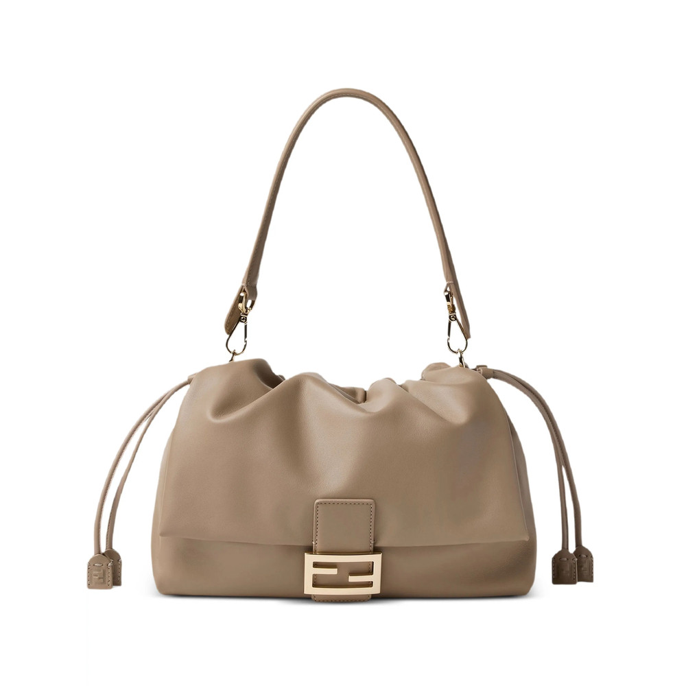 Fendi Large Baguette Soft Logo-plaque Tote Bag