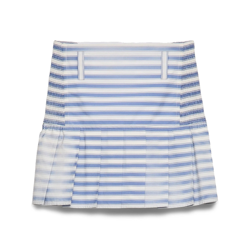 Prada Striped Poplin Mini Skirt