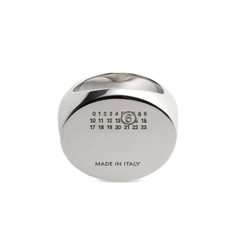 Mm6 Maison Margiela Numbers-engraved Signet Ring
