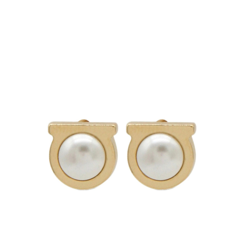 Ferragamo Gancini Stud Earrings