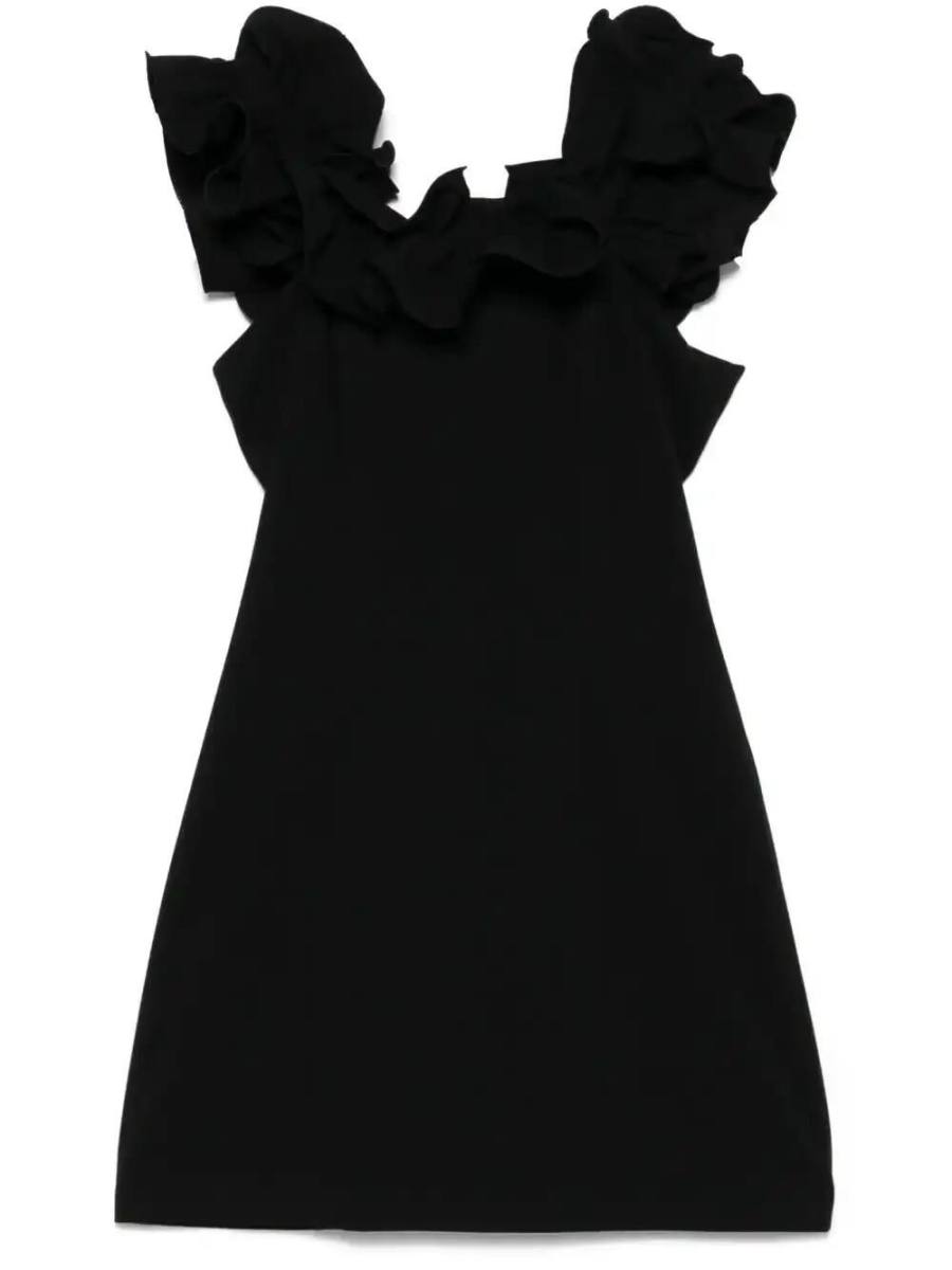 ruffle-detail mini dress