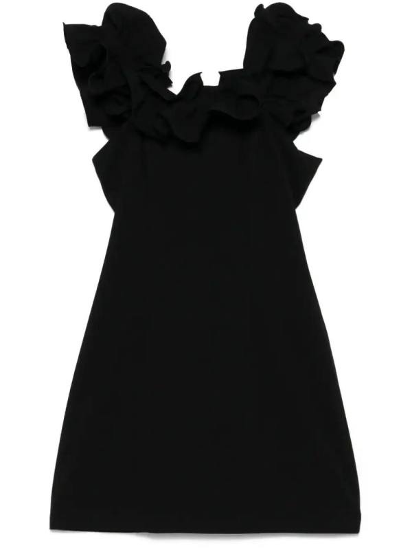 ruffle-detail mini dress