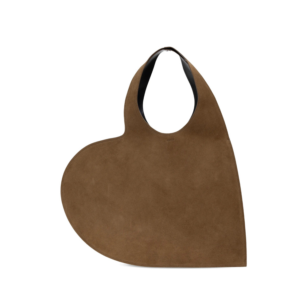 Coperni Large Double Heart Leather Tote Bag