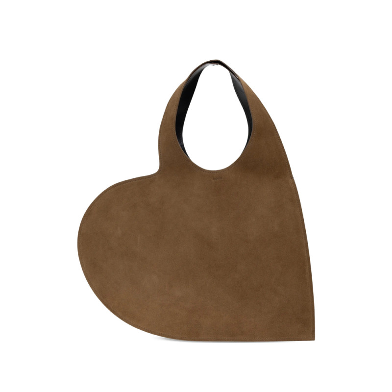 Coperni Large Double Heart Leather Tote Bag