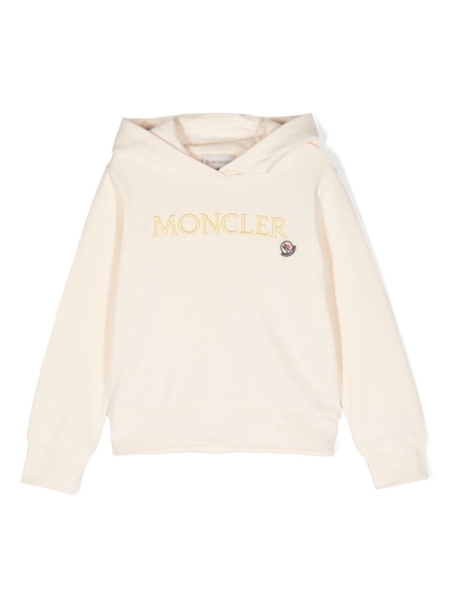 embroidered-logo cotton hoodie