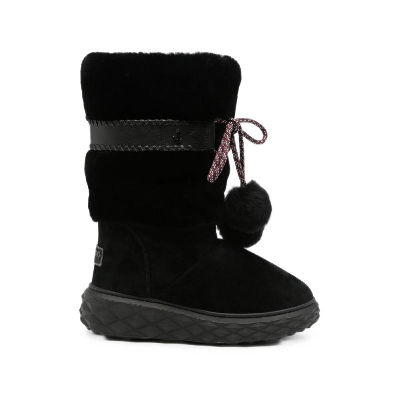 Jimmy Choo Cobi Shearling-trim Pompom-detail Boots