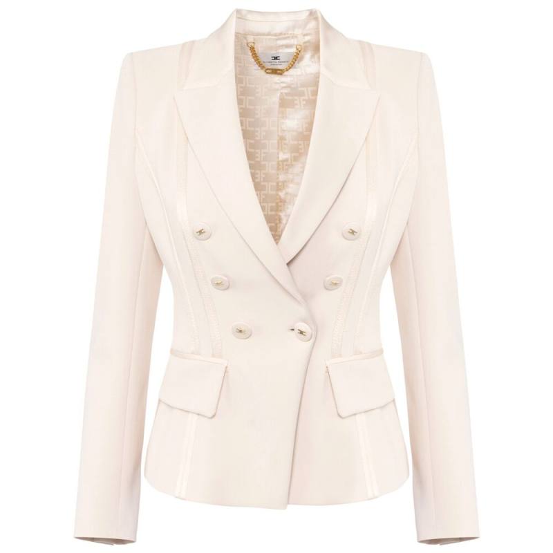 Elisabetta Franchi Crepe Satin Blazer
