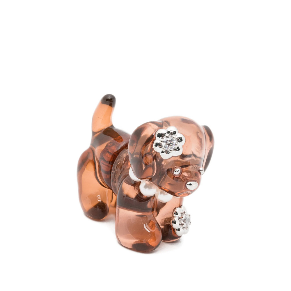 Yvmin Dog-shape Embellished Earrings