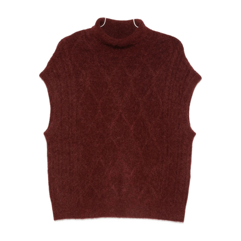 Bellerose Roll-neck Sleeveless Knitted Top