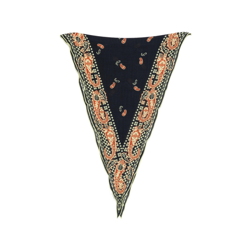 Mantero Paisley-print Triangular Scarf