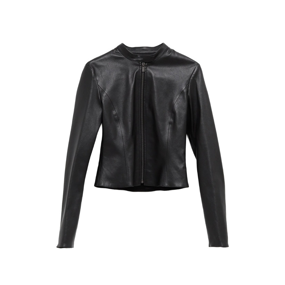 Gucci Zip-up Leather Jacket