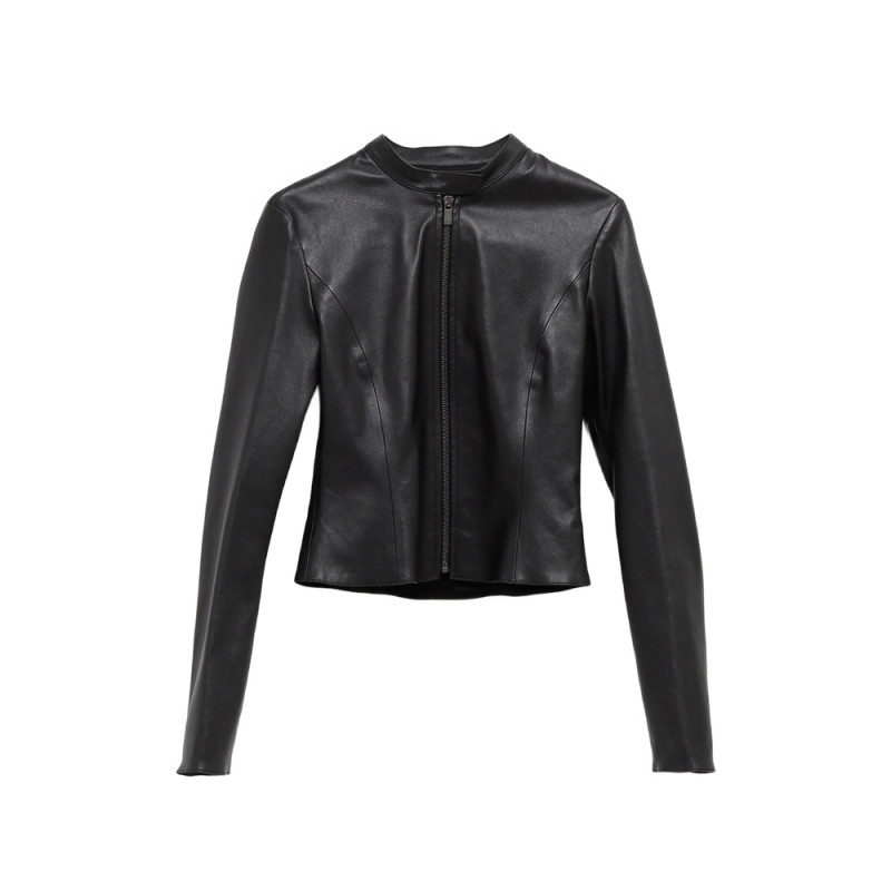 Gucci Zip-up Leather Jacket