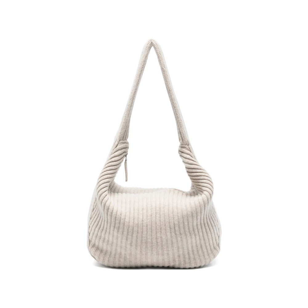 Aya Muse Ribbed Zip Shoulder Bag