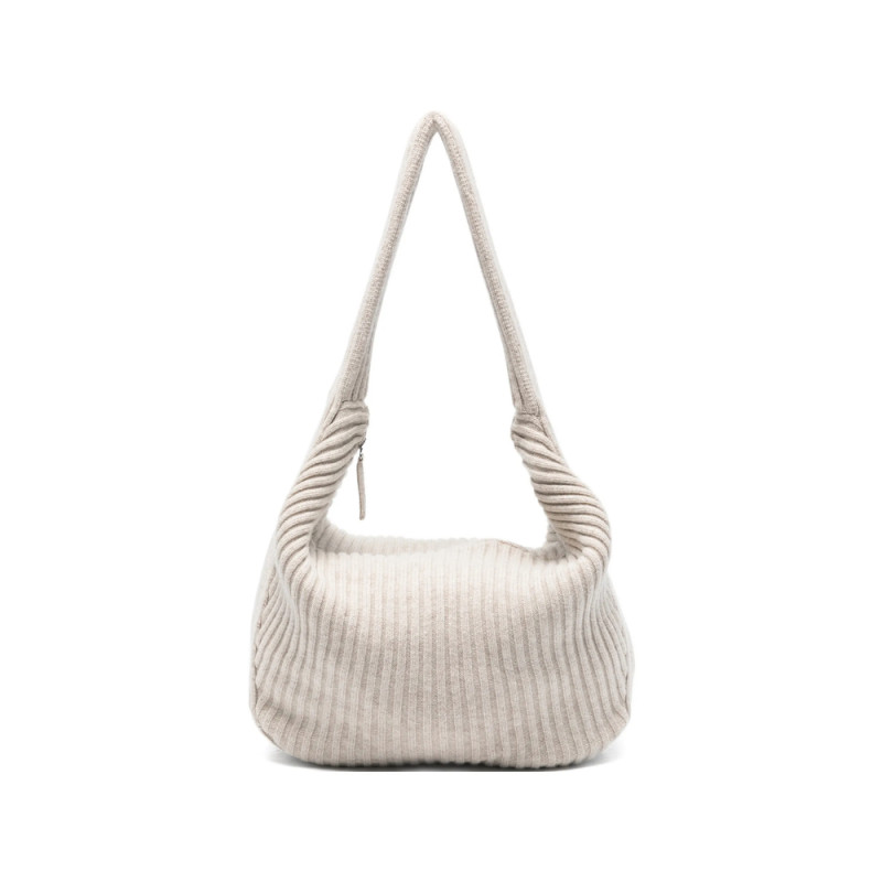 Aya Muse Ribbed Zip Shoulder Bag