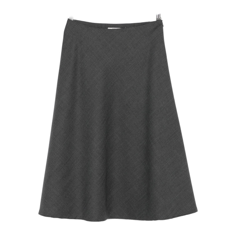 Tagliatore A-line Wool Midi Skirt