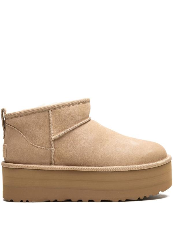 Classic Ultra Mini Platform "Sand" boots