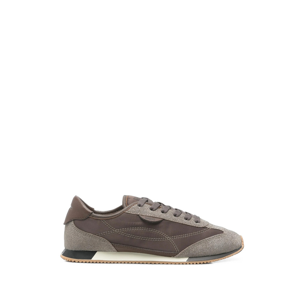 Ghoud Glitter-panelled Leather Sneakers