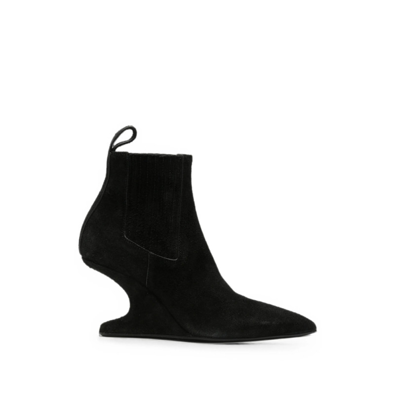 Rick Owens Sculptural-wedge Ankle Boots