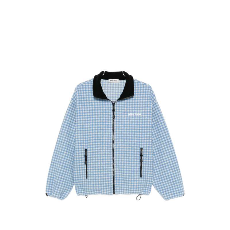 Miu Miu Logo-embroidery Cardigan